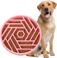 WHIPPY Slow Feeder Dog Bowl - pink