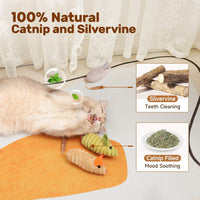 Potaroma Cat Toys: 3pcs Squeak Mice Interactive Catnip Silvervine - image 4