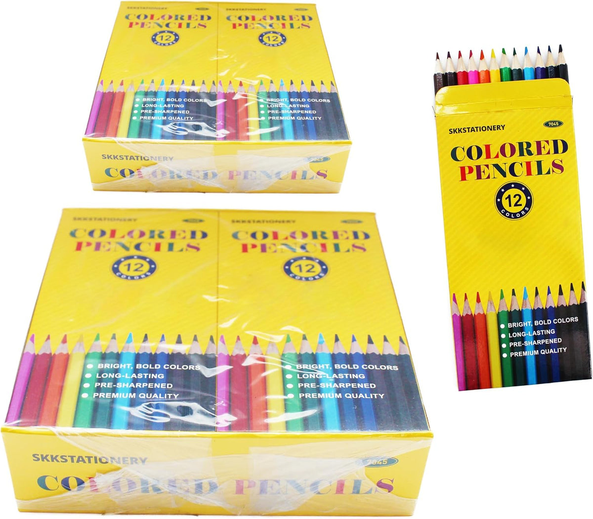SKKSTATIONERY Colored Pencils, 12 Colors - 288
