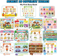 Huijing Montessori Preschool Learning Activities Busy Book - Green - image 4