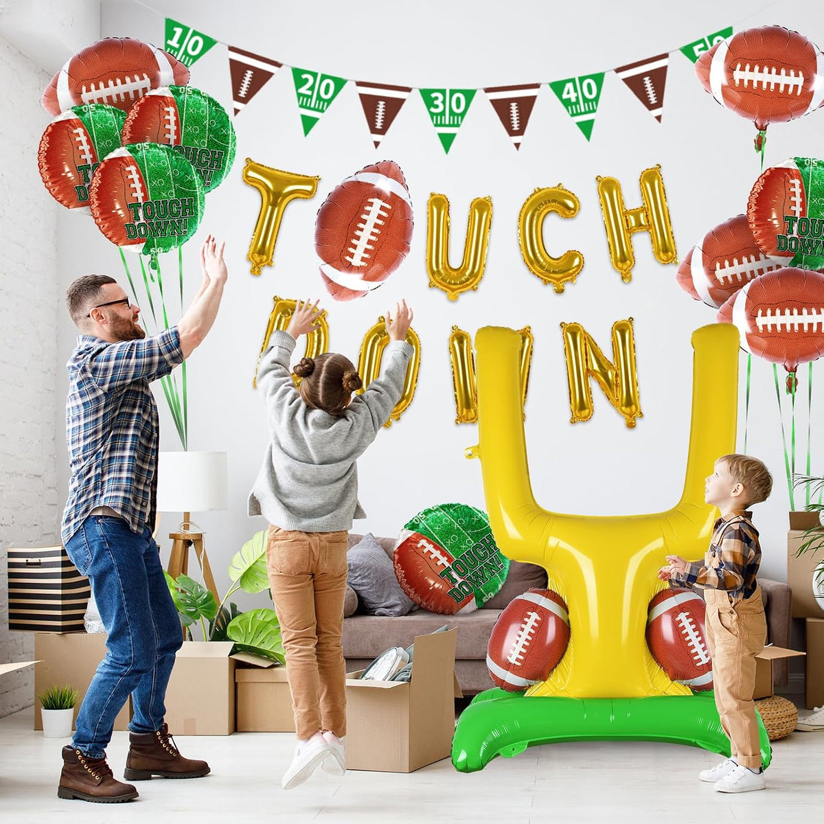Football Party Supplies Kit - 1 pack - image 3