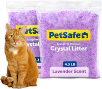 PetSafe ScoopFree Premium Crystal Litter, Fresh Scent - Lavender / Litter 2-Pack