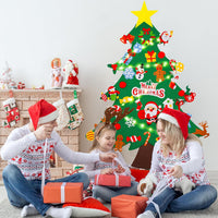 Max Fun DIY Felt Christmas Tree Set 3.2Ft with 41 Ornaments for Kids - image 3