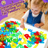 Bbiamsleep 67 Pcs Plastic Practice Set Transparent Letters and Numbers – Fun for Kids & Family - 67PCS - image 4