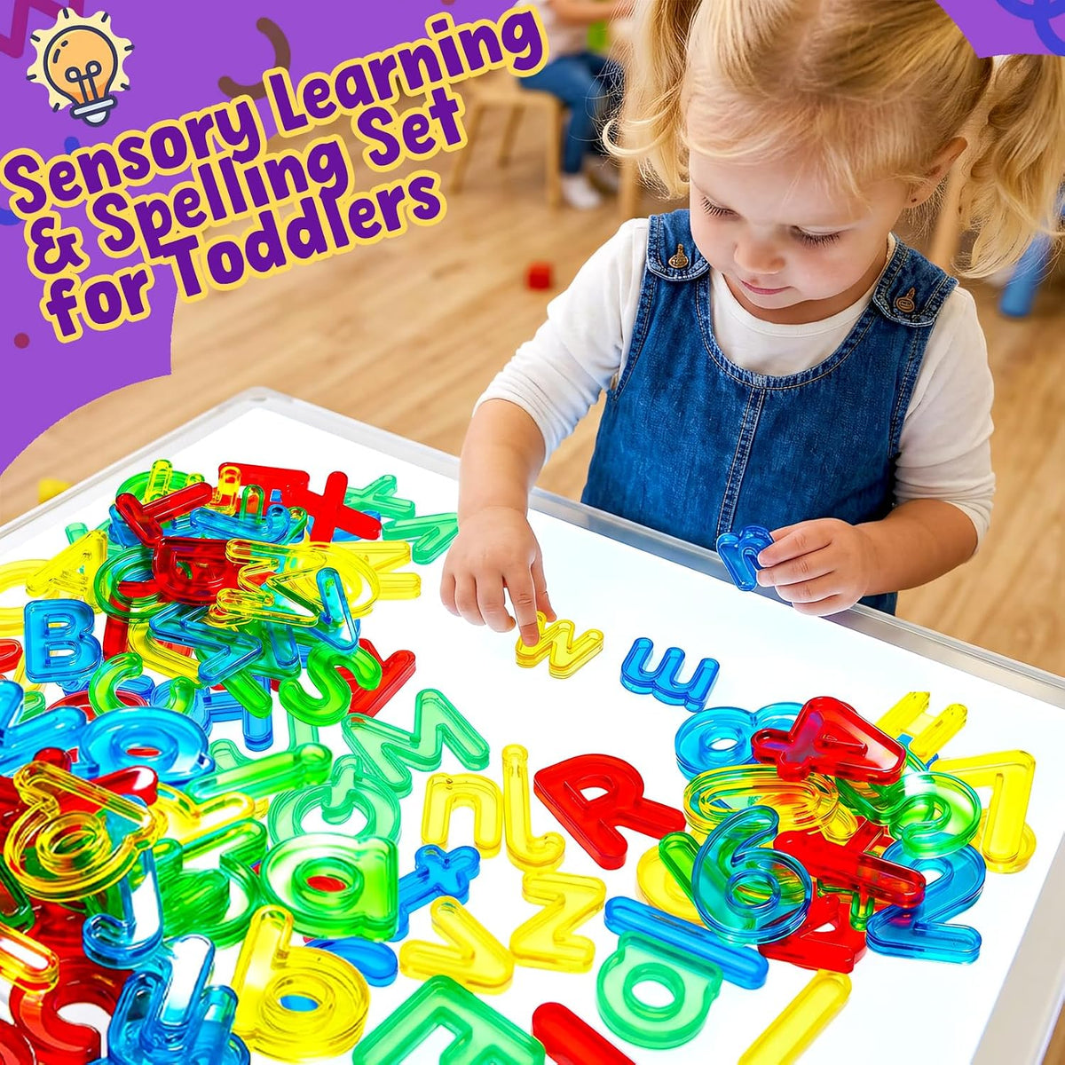 Bbiamsleep 67 Pcs Plastic Practice Set Transparent Letters and Numbers – Fun for Kids & Family - 67PCS - image 4