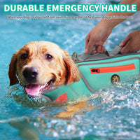 Dog Life Jacket, Good Visibility Pet Swimming Vest for Boating L – Essentials for Dogs - Turquoise / X-Large - image 2