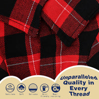 Plaid Dog Shirt: Classic Checkered Style in Pure Cotton for Large - L-(12~19lb) | Chest(~19.2") / Red - image 4