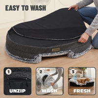 Miorun Fluffy Orthopedic Dog Beds Large Sized Dog - Gray / L(43", UP to 90lbs) - image 3