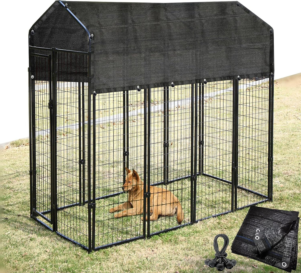 Dog Kennel Shade Cover 90% Sunblock Shading Cloth Net Mesh Tarp 10x10 - image 2