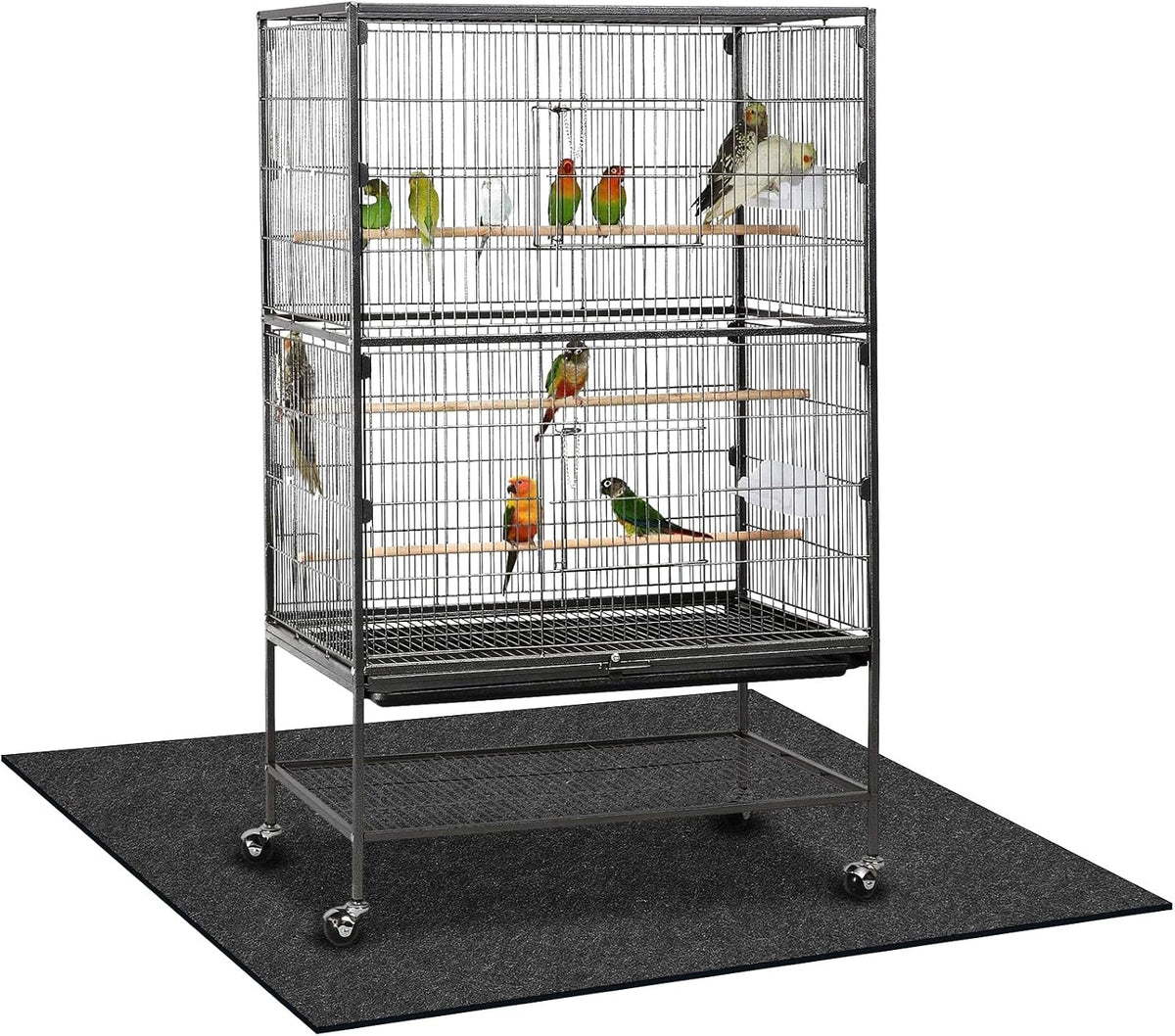 Nuanchu 48 x 48 Inch Large Bird Cage Mat - 48"L x 36"W