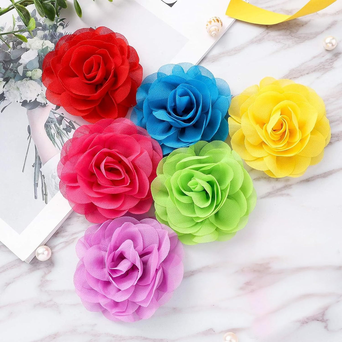 WILLBOND 36 Pcs Dog Collar Flower Multicolor Pet Collar Bows for Cat - image 2