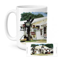 Garcia's Grocery Ceramic Coffee Mug 15 oz Decorative Large C Handle Mug Cup for Tea, Cocoa Hot Chocolate