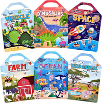 Cosomia 6 reusable puffy sticker books with princess, mermaid and garden themes - view 3