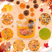 Astronaut Galaxy Slime for Kids, Big Slime Bucket with Clay - Orange Slime - image 2