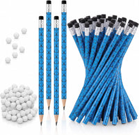 Tinlade 72 Pcs Sports Pencils and Erasers for Boys, Party Favors – Fun for Kids & Family - Street Hockey
