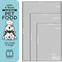 Dog Food Mat - Raised Edges Dogs Mat for Food and Water Prevent Spill, Waterproof Cat Food Mats - 18.5"L x 11.5"W / Mist - image 2