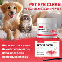 Pet Tear Stain Removal Powder - Natural And Gentle Formula, Eye And Fur Care, Tear Stain Removal And Brightening, An Ess