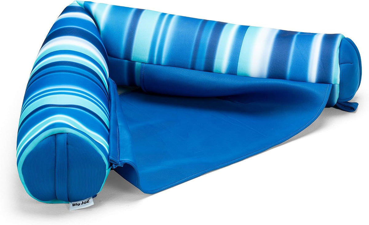 Big Joe Noodle Sling No Inflation Needed Pool Seat with Armrests - Blurred Blue / Noodle Sling