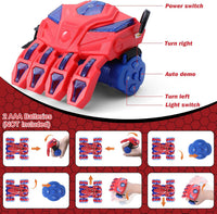 Spider Remote Control Car Headlight Double Sided Off-Road 360° - Red Dual Control - image 4
