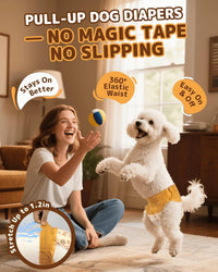 Dono Disposable Pull Up Dog Diapers Female - L (Waist13.3"-21.2") / 40.0 - image 2