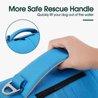 Kuoser Dog Life Jacket, High Flotation Dog Life Vest for Swimming Boating – Essentials for Dogs - Z-Blue / S (Chest Girth:16.93-21.26'') - image 4