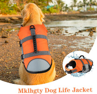 Mklhgty Hawaiian Dog Life Jacket - Orange / Small - image 4