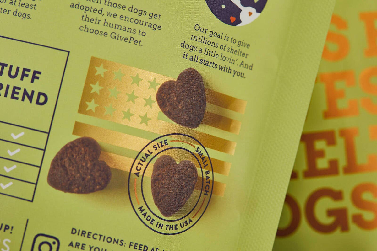 GivePet Beagle Scout Soft & Chewy Training Dog Treats with Carob, Honey & Vanilla, 6.3 oz, Pack of 20