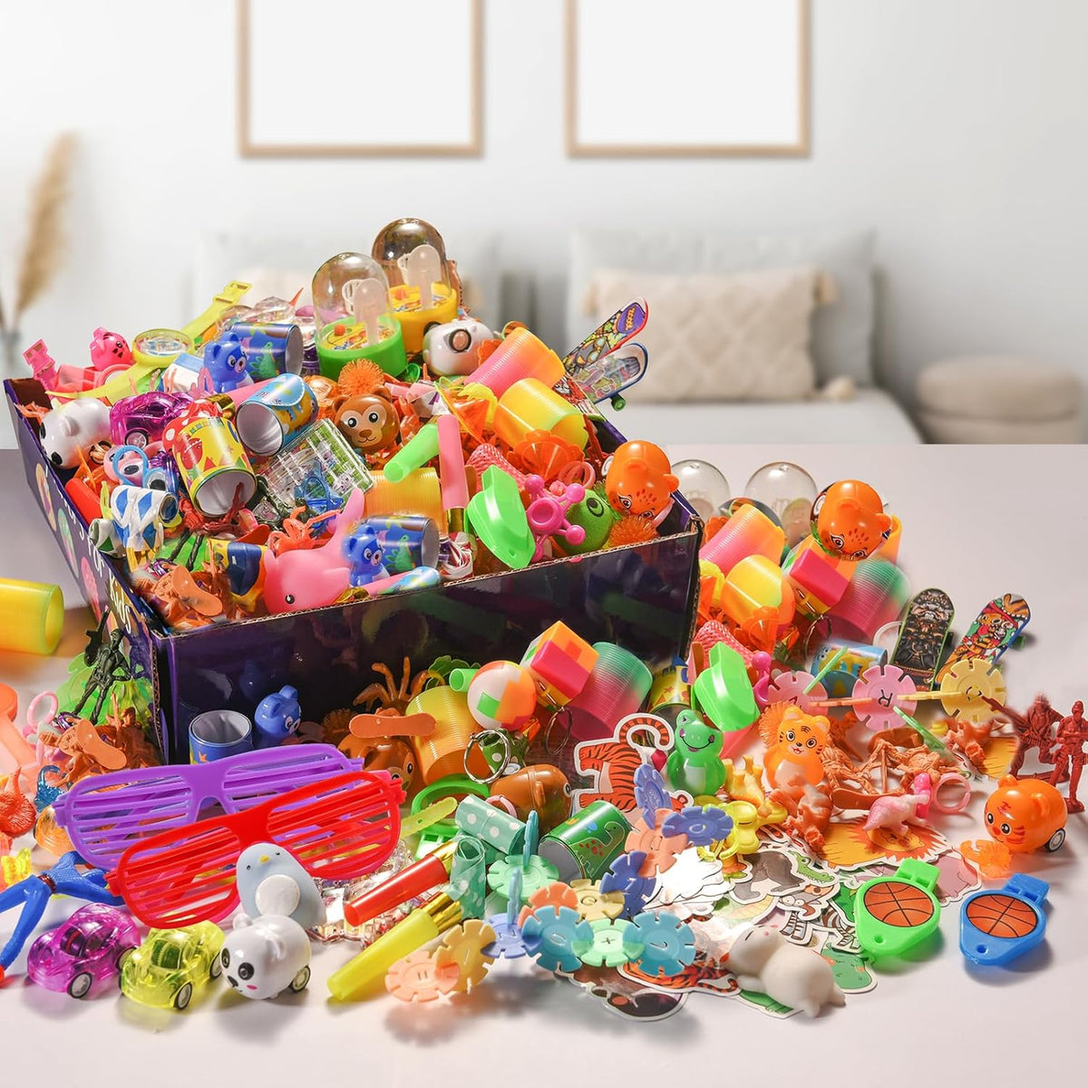 Yutin 300 piece party favor toy assortment for kids goodie bags and treasure boxes - view 3