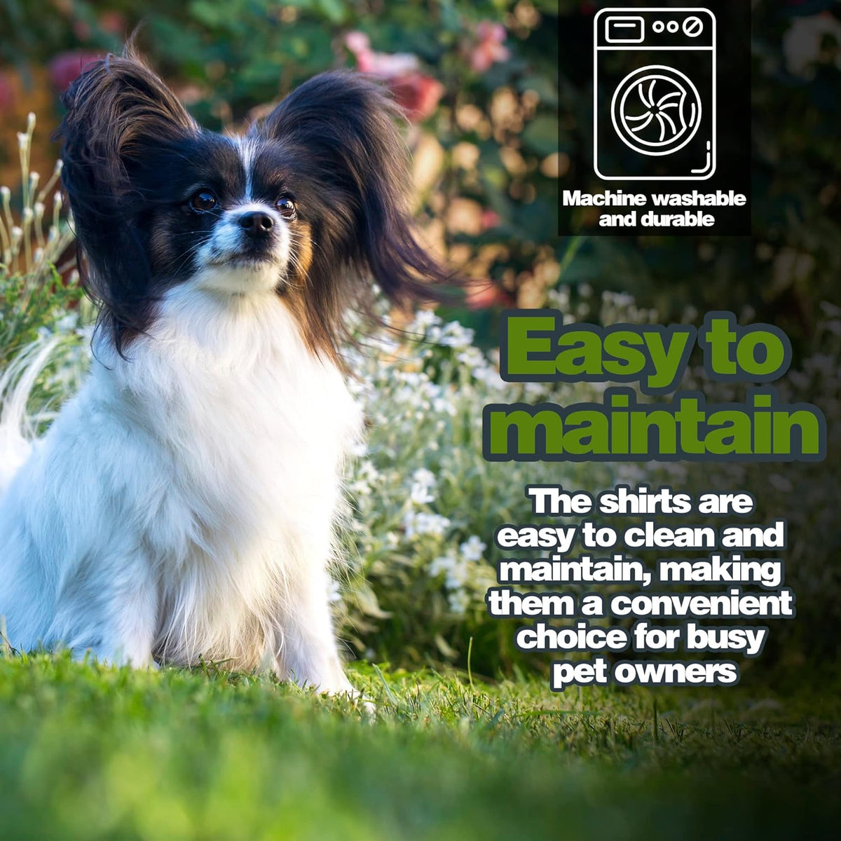 Elevate Your Dog's Fashion Quotient with Colorful and Breathable - L-(15~23lb) | Chest(~20") / Black Green and Gray - image 3