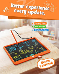 LCD Writing Tablet 10 Inch - Orange / 12 inch - image 3