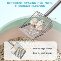 Cat Litter Scoop 43 inch Metal Litter Scooper with Stainless Steel - stainless steel - image 3