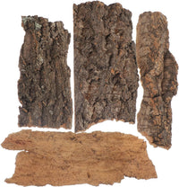 IMIKEYA 4Pcs Reptile Tree Bark Reptile Hides: Natural Wood Cork Bark