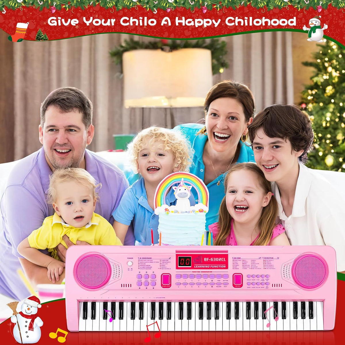 Kids Piano Keyboard, 61 Key Portable Electronic Piano with Teaching Mode – Fun for Kids & Family - image 2