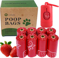 Cherry Blossom Scented Dog Poop Bags, 42 Rolls 630 counts - red / 120 Count (Pack of 1)