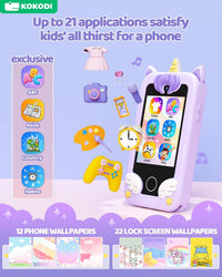 KOKODI Kids Smart Phone Toys - Purple - image 3