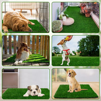 Fake Grass Pad for Dogs Potty Training Artificial Turf - 48x32 Inch / Green - image 4