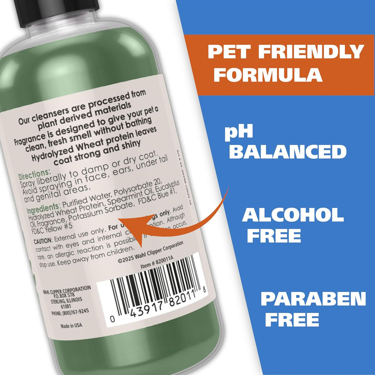 Wahl USA Pet Deodorant Spray for Dogs - Eucalyptus Spearmint - image 3