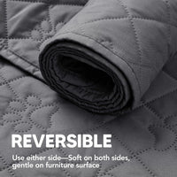 PAWFINITY Waterproof Dog Blanket for Couch - Grey / 30x70 Inch (Pack of 1) - image 3