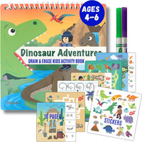 Totebook kids travel activity kit with tethered dry erase markers and ocean theme activity book - view 3