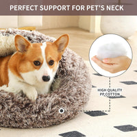 Hooded Donut Dog Bed – Essentials for Dogs - Gradual brown / Large 27.5'' - image 3