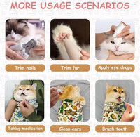 Cat Grooming Restraint Wrap – Self-Adhering Swaddle for Nail Clipping, Anti-Scratch & Escape-Proof, Calming Cat Swaddle Wrap for Grooming or Medication (Extra-Large, for Over 1 Year Old Kittens)