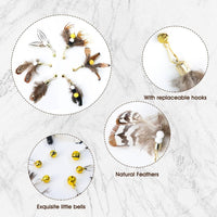 Cat Insect Feather Toys Replacement Cat Toy Wand Refills - Style 1 - image 2