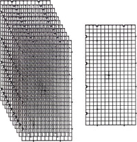 12 Pcs Aquarium Fish Tank Divider Plastic Egg Crate, L – Essentials for Fish - S 12pcs Black