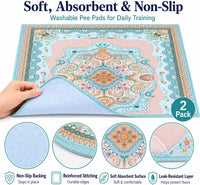 Aitmexcn Washable Pee Pads for Dogs, 24''x36'' - Blue / 36*36''-2pcs - image 3