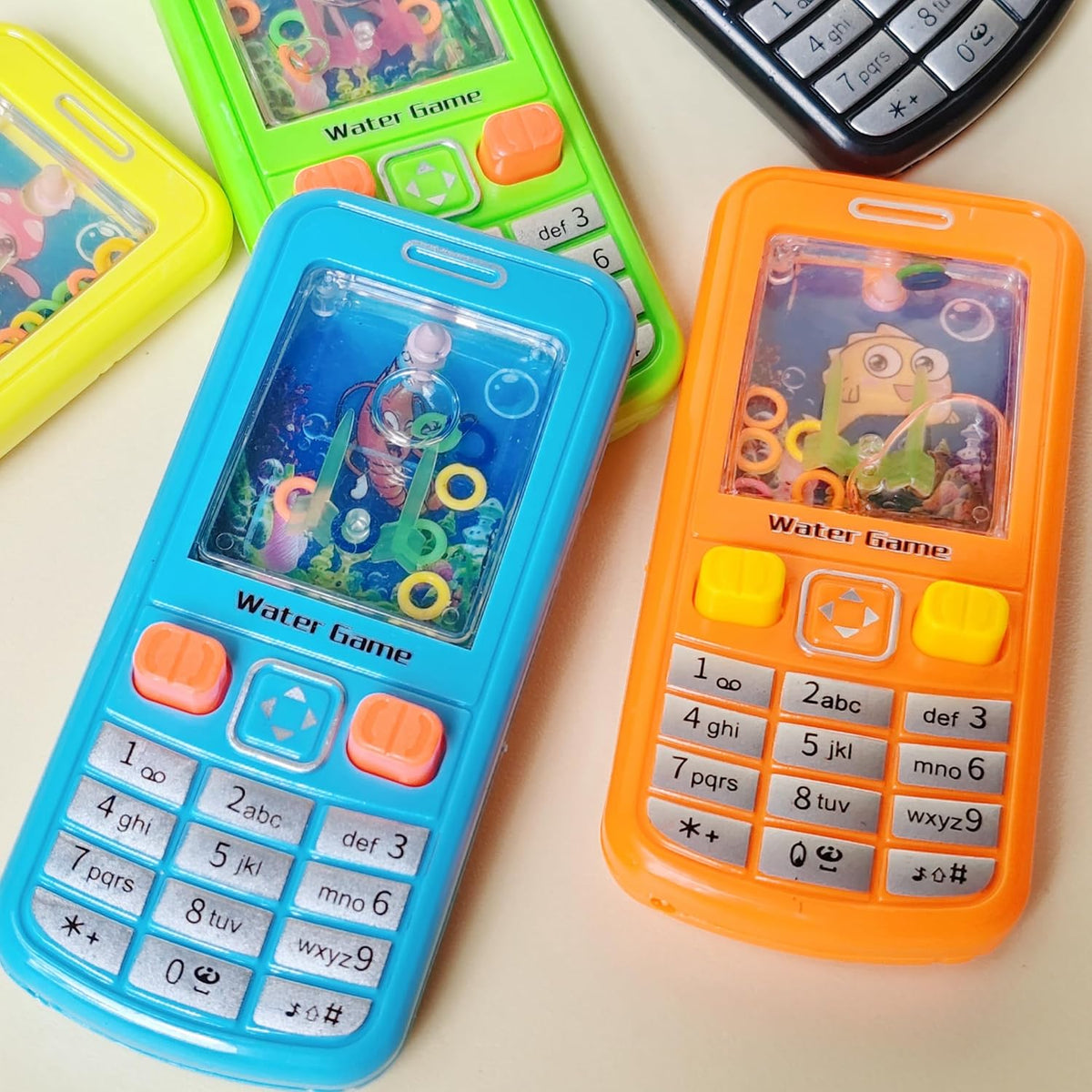 Desyeryamimi 12 pack 90s cell phone style water ring toss handheld games - view 8