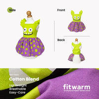 Fitwarm Halloween Pumpkin Dog Dress - Small / Monster - image 3