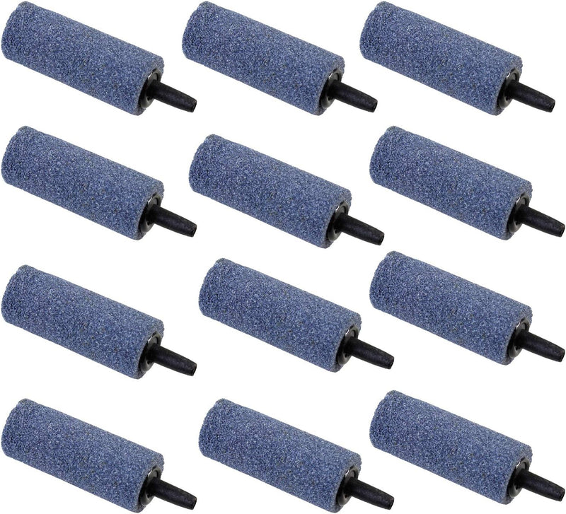AQUANEAT Aquarium Air Stones 1 inch 12 Pack, Bubble Stone - 2 inch