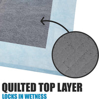 BV Puppy Pads Leak-Proof 100 Count 22"x 22" - 600 Count (Charcoal) - image 3