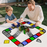 42PCS Mini Magnetic Tiles Travel Set with Iron Storage Box - 40 Pieces - image 2