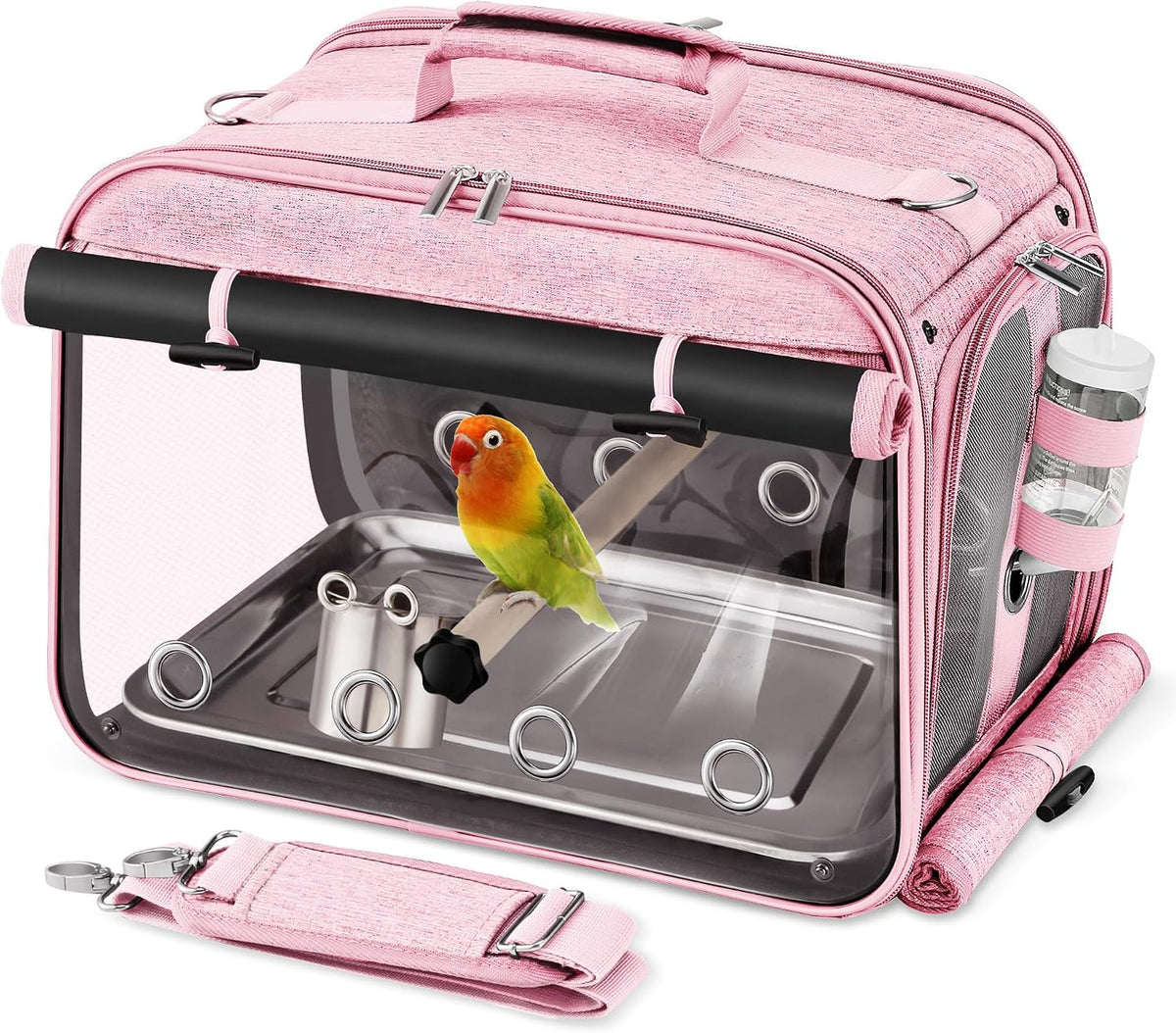 Bird Carrier Airline Approved - Pink